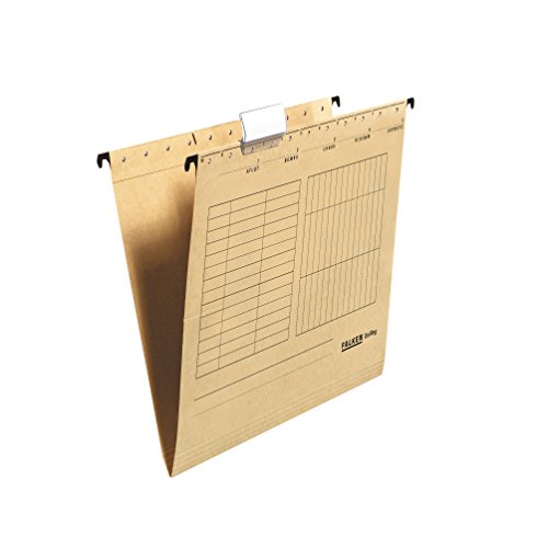Falken Unireg Hawks Suspension Files, Side Opening, Brown, A4, Pack of 25