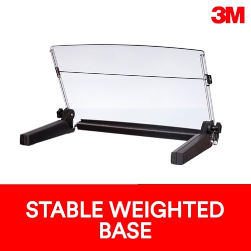 3M Adjustable in-Line Document Holder, Black, DH640, 1 Pack/Case
