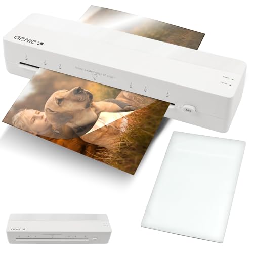 GENIE LA 400 A4 Laminator | Hot Laminator with 2 Heating Rolls | For School, Office & Home Office | Laminator A4 with Laminating Films | Laminating Machines