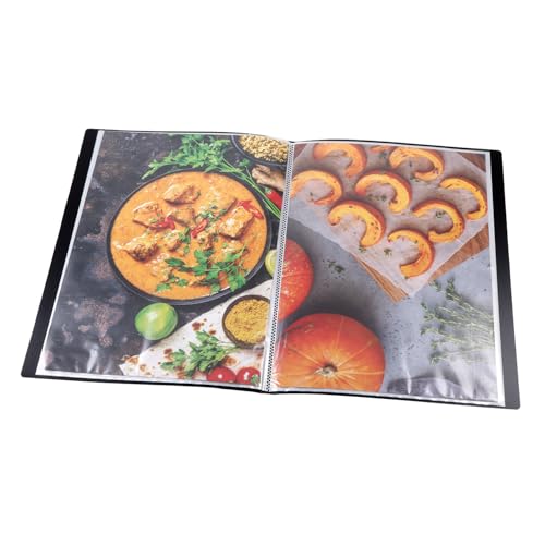 HF2 A3 Display Book Deluxe with 20 Pockets - Black