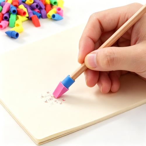1200 Pack Caps Pencil Erasers,Latex Free Pencil Eraser Toppers