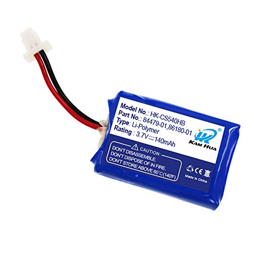 KH KAM HUA CS540, C054 Replacement Battery, KAMHUA 84479-01, 86180-01 Replacement Battery for Plantronics CS540, C054 Headset (Pack of 6)