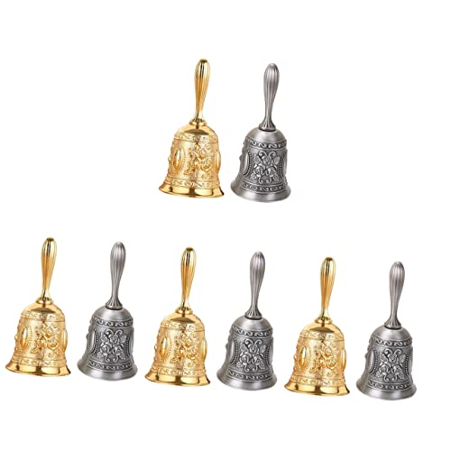 Bell,wall hanging decoration 10 Pcs Desktop Bell Restaurant Hand Bell Manual Restaurant Bell Dining Table Bell Hotel Call Bell Dinner Bell Customer Bell Teacher Bell Bar Bell Handheld Bell Game Bell Z