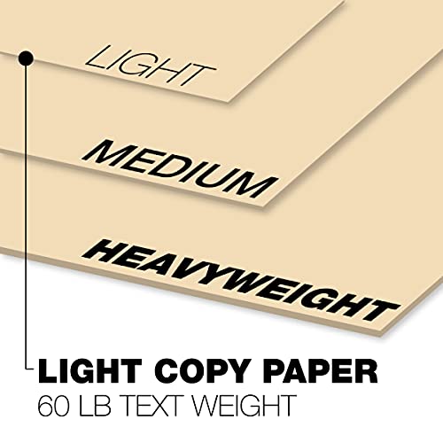 Springhill 11” x 17” Tan Copy Paper, 24lb Bond/60lb Text, 89gsm, 500 Sheets (1 Ream) – Colored Printer Paper with Smooth Finish – Versatile and Flexible Computer Paper – 024064R