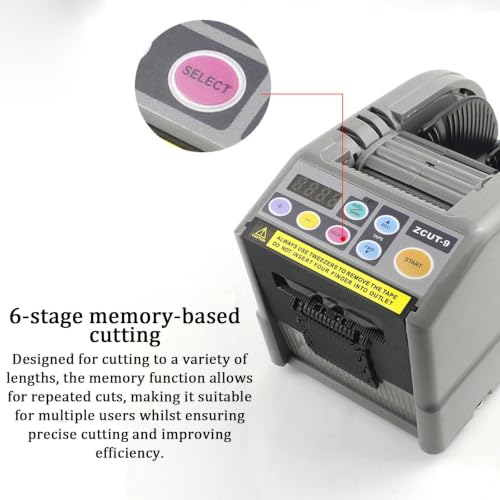 Multi-Function Tape Cutting Dispenser, 39.3 Inch Adjustable Automatic Tape Cutter, Ideal for Electronic Workshop, Warehouse Packing, Handmade Craft and Daily Office Use