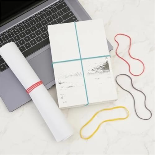 Silicone Rubber Bands Heavy Duty Rubber Bands 120 Pcs 7 Inch for Office File Folders Supplies