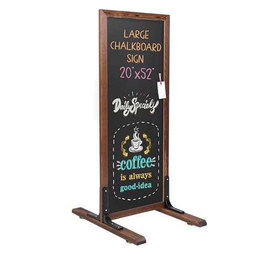 Ilyapa A Frame Chalk Board Easel Sign 52x20 in - Sandwich Signs Outdoor
