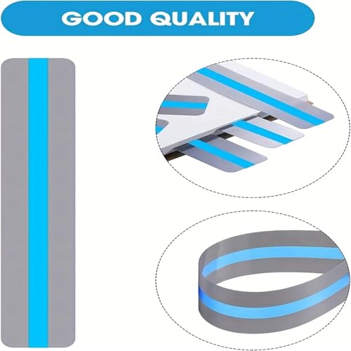 Dyslexia Reading Tools 24pcs Reading Guide Strips Colorfully Overlaid to Help Dyslexic Students(Blue)