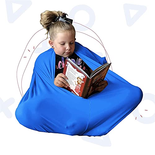 Kids Autism Sensory Body Sock Breathable Sensitivity Seamless Sox Sensory Full Body Cocoon Sock for Children & Aldult with Special Needs (Color : Sky Blue, Size : X-Large)