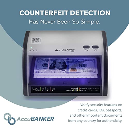 AccuBANKER LED420 Cash and Card Detector with AccuSTAND