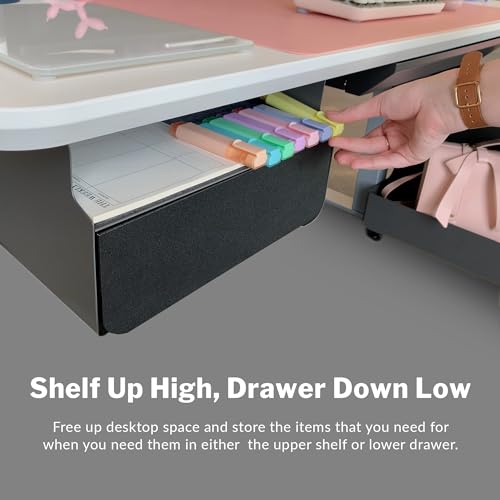 Vari Steel Under Desk Drawer – Storage Organizer – Black