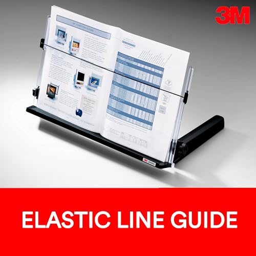 3M Adjustable in-Line Document Holder, Black, DH640, 1 Pack/Case