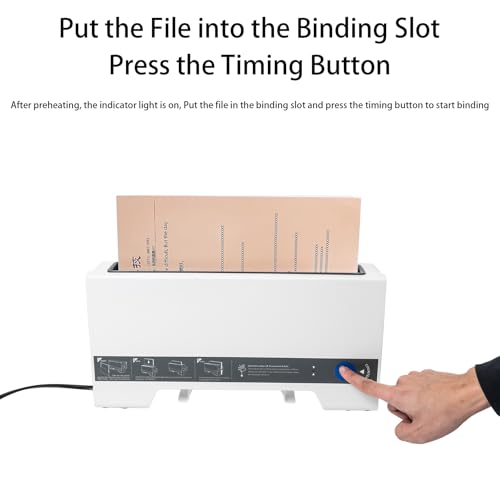 A4 Book Binders Machines, 12-Inch Thermal Binding Machine, Binds Up to 280 Sheets, Book Binding Machines for DIY Notebook Journal Photo Document