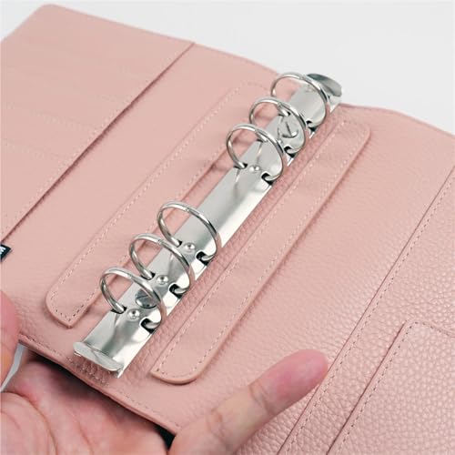 Book Rings Clips 10pcs Metal Ring Binder Clips for Loose Leaf Notebook, Detachable A5 Personal A6 A7 Rings for Planner Accessories(A7 Silver 25MM)