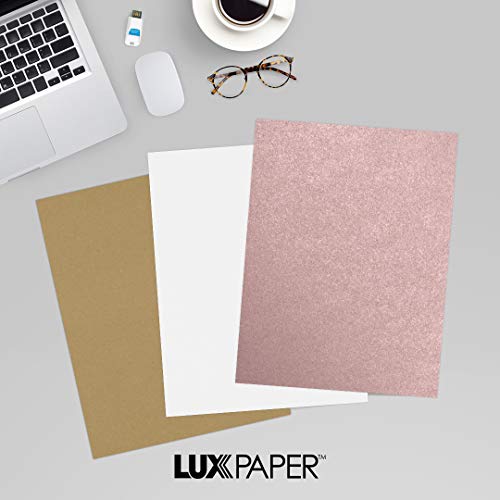 LUXPaper 8.5" x 11" Cardstock | Letter Size | Misty Rose Metallic - Sirio Pearl | 111lb. Cover | 1,000 Qty