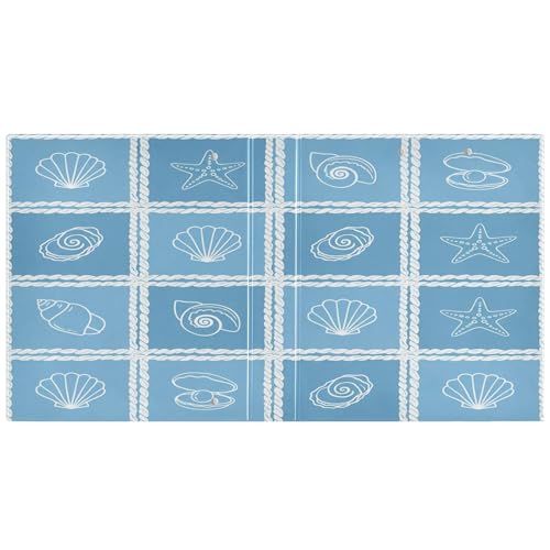 Xpdkjwd Shell Pattern 3 Ring Binder Can Hold 200 Letter Size Binders, Suitable for Home, Office, Dormitory, 2Pcs