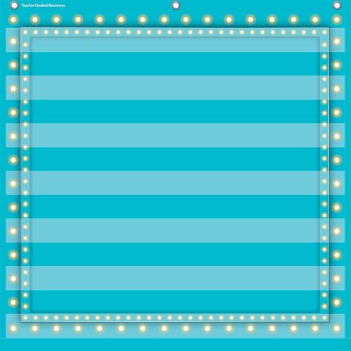 Teacher Created Resources Light Blue Marquee 7 Pocket Chart (28" x 28")