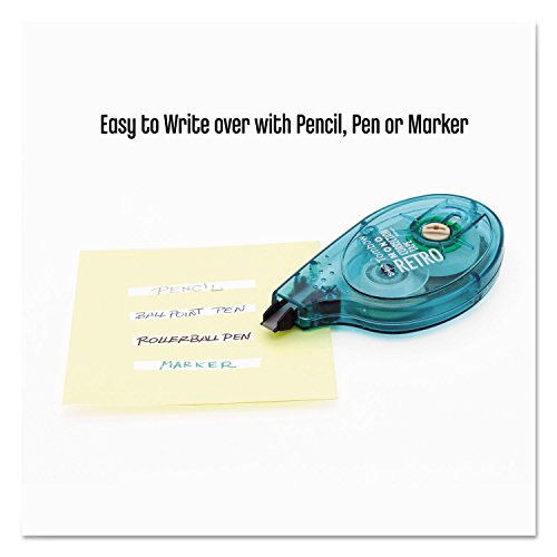 Tombow 68670 MONO Original Correction Tape, Asst RetroColor Applicators, 1/6-Inch x 394-Inch, 6/Box