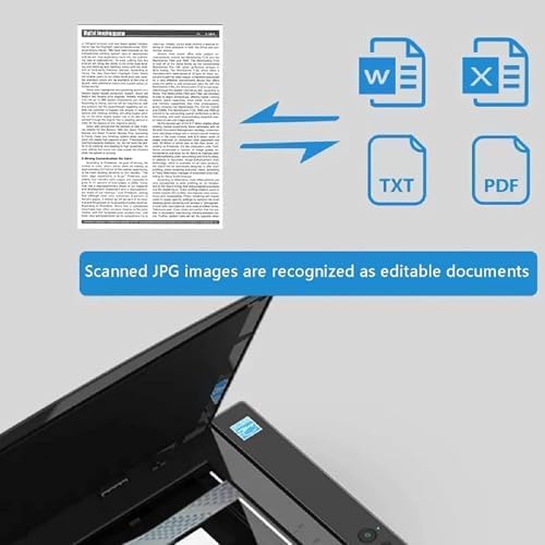 Large Format Flatbed Scanner for Documents and Photo Books, 1200/2400 DPI, Automatic Scanning with LED Light Source (1200DPI)