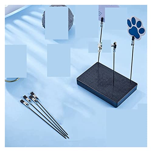 ISSUA Painting Stand Base Holder and 24 Pcs Alligator Clip Sticks and for Modeling Parts for DIY Card Photo Memo Kindly