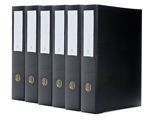 3-Ring Premium Legal Binder for 8.5" x 14" Paper, 6pk - Black, by Bindertek