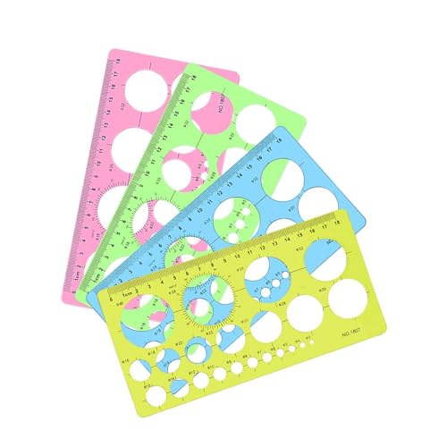 Circles Template Circles Ruler Drawing Ruler Tool Geometry Stencils for Building Formwork Drawing Templates Measuring Stencil School Supplies