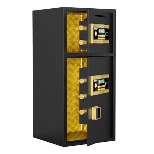 Large Digital Security Safe Box 6.5 Cu Ft Double Door with Hidden Code