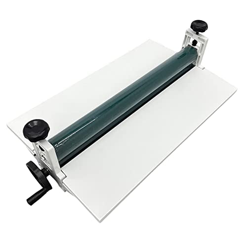 Banfluxion 30" Cold Laminator Machine All Metal Desktop Laminator with Hand Crank Pressure, Foldable Work Table & Adjustable Roller Portable Cold Roll Laminating for Posters/Photos/Artworks