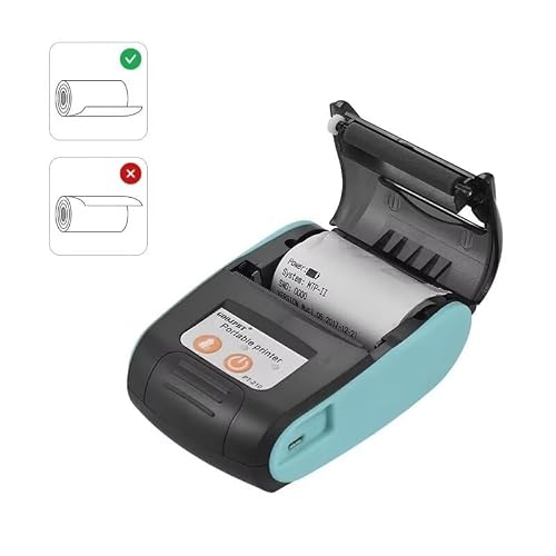 is NOT Compatible with iPhone iOS/IPAD/MAC,ONLY FIT Android/Windows,Bluetooth Thermal Receipt Printer 58mm,Wireless Portable mini Pocket Bill Ticket pos Printer for Small Business,（Orange Color）
