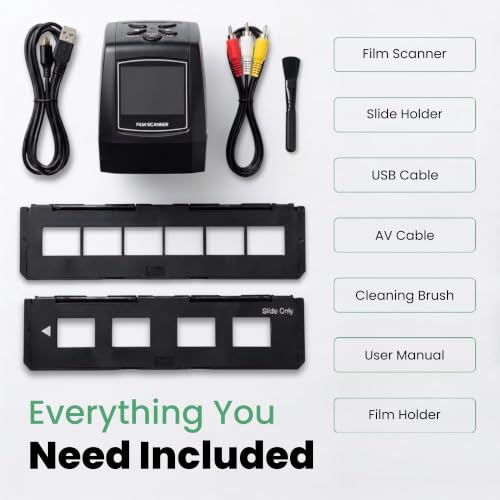 Memory Vault Box Negative Scanner, Converts 135 Film & Slides to Digital