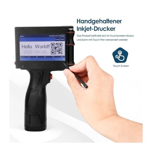 Portable Handheld Inkjet Printer for QR Barcode Date Coding Fast-Dry Ink