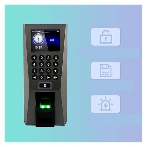 F18 Enterprise Fingerprint Time Clock Access Control Machine Fingerprint Attendance Machine for Small Businesses and Offices with Multi-Language and Staff Support(Fingerprint ID Card)