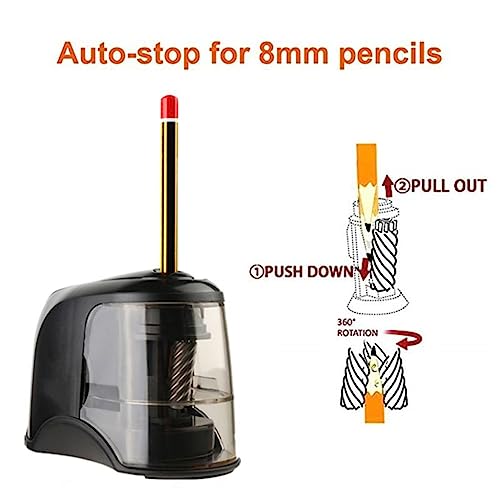 XJPWZER Multi-Purpose Electric Pencil Sharpener Sharpening Tools Children Boys Girls Student Class Rewards