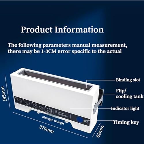 Binding Machine - Hot Melt Binding Machine, Home Binding Machine, Can Bind 280 Sheets, Suitable for Book Contract Binding(White)