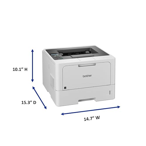 Brother HL-L5210DN Business Monochrome Laser Printer with Duplex Printing, Versatile Paper Handling, Mobile Printing, and Gigabit Ethernet Networking, Works with Alexa