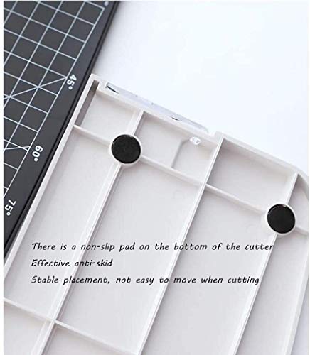 Yesmya Paper Cutter Rotary Trimmer Paper Cutter, Portable Manual Paper Cutting Knife, Photo A4 School Paper Knife Artifact, Children's Studio Office Workers Brand Label Cutting Machine (Color : Blue)