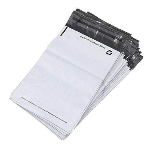 White Polythene Mailing Bag A5 (152mm x 229mm) Waterproof Self Seal (1000 Pack)