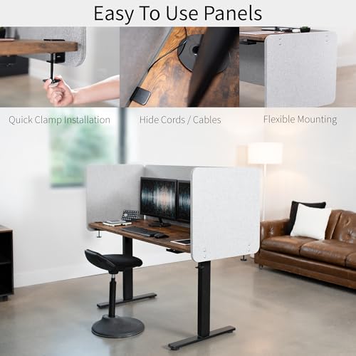 VIVO Gray Clamp-on 60 x 24 in Privacy Panel, PP-1-V060G
