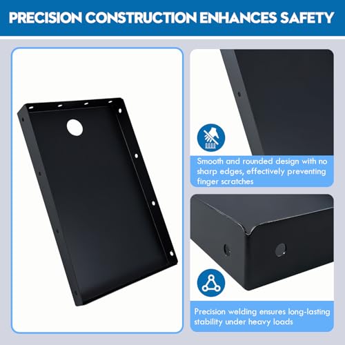 2 Pack Printer Tray & Shelf, 10.24 x 6.7 Inch, Metal Powder Coating