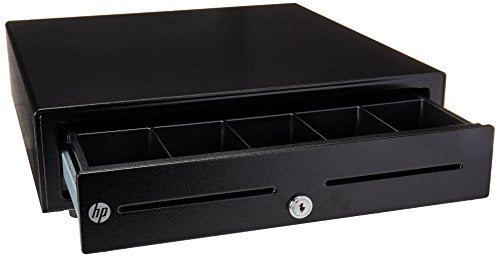 HP Cash Drawer - Cash Drawer - 2 Media Slot - 3 Lock Position - Printer Driven - Black - 4.3" Height x 16.3" Width x 16.2" Depth