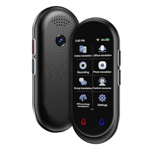 Language Translator Device No WiFi Needed, 2025 Upgraded Ai Voice Translator, Support 137+ Languages Online Translation, Offline Photo Translation for Travel Business Study