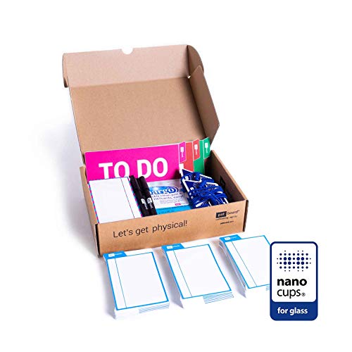 PATboard Scrum Board and Kanban Board - Basic Toolset - with nanocups for Glass - The Perfect Agile Tool – Productivity Tools for Scrum, Kanban and Agile Planning