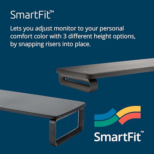 Kensington SmartFit Extra Wide Monitor Stand Riser K52797WW, Black
