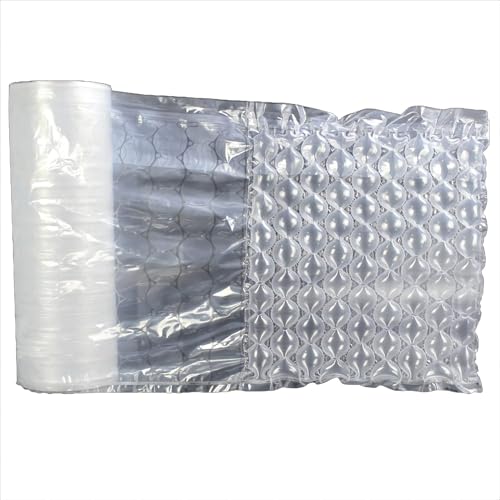 PweKzxt Packing Film Inflatable Perforated,Air Cushion Film Rolls,Machine Required,985ft/300m/Roll,Bubble Wrap for Moving House,Protective Packaging Nomachine-20cm*300m*3