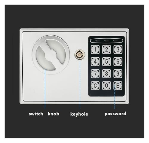 fireproof safe Small Safe Box Mini Safety Lock Box with Keys Code Cash Jewelry Documents Storage, for Home Office Hotel