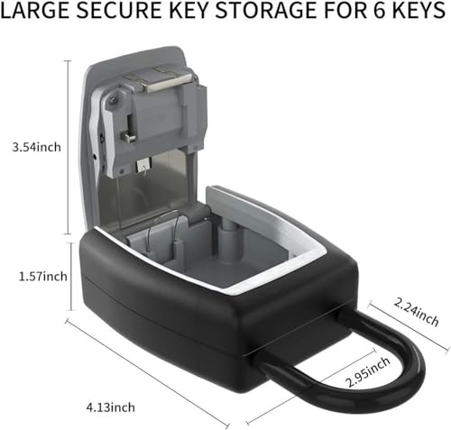 CHIPEL Safe Box with Code Security Secret Stash Car Key Lock Hidden Storage Safety Hide Locker Safes for Home Outdoor Small Cabinet