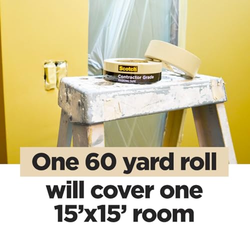 Scotch Painter's Tape Contractor Grade,1.88 in x 60.1 yd Rolls, 6 Pack