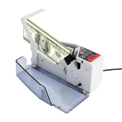 Portable Money Counter Machine, 600 Bills/Min Bill Counter with LED Display
