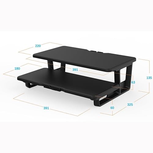 DDYYDS Display Height Bracket Double-Layer Storage Multifunctional Desktop Lifting Base Laptop Stand
