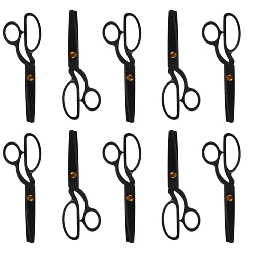 JubileeYarn Professional Metal Pinking Shears - Black - 10 Units